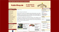 Desktop Screenshot of kubb-shop.de